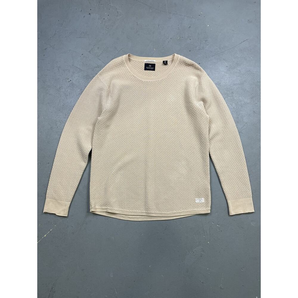 Scotch and soda Aloha London‎ Cotton textured sweater beige XL